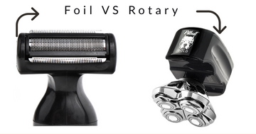 Foil Vs Rotary - showing two shavers one foil shaver and other rotary shaver