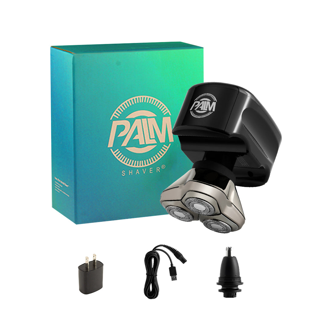 Palm Head & Face Shaver | USB charging cable included – Skull Shaver