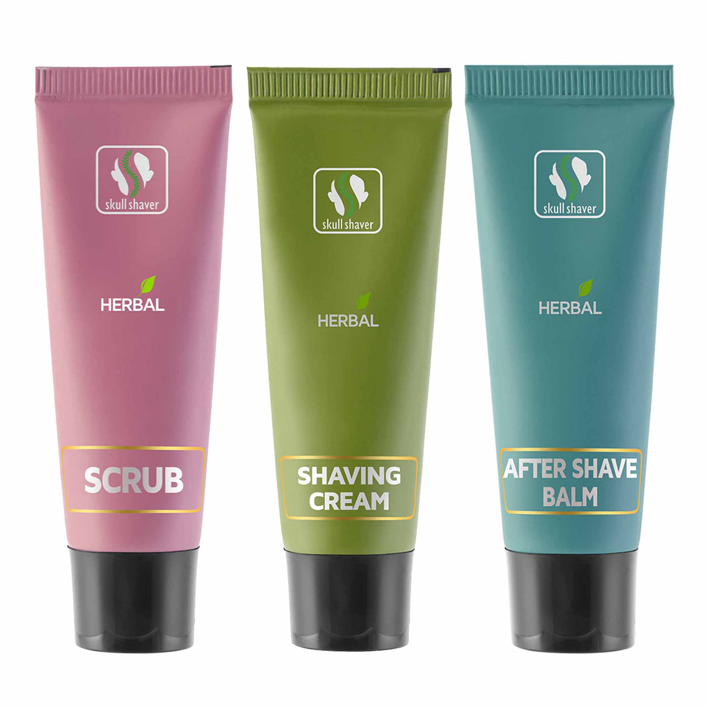 Herbal creams , tube in pink, green and blue 