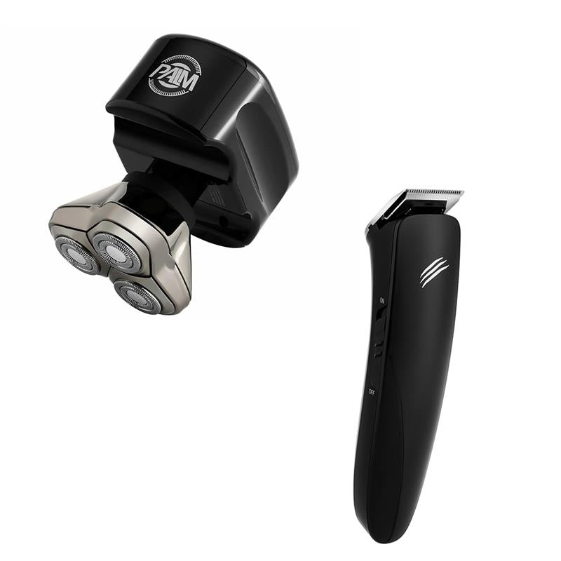 Palm Head Shaver & Baby Beast Trimmer Combo | Complete Head and Beard ...