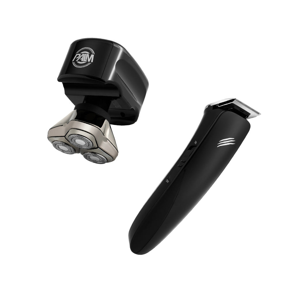 Palm Head Shaver & Baby Beast Trimmer Combo | Complete Head and Beard ...