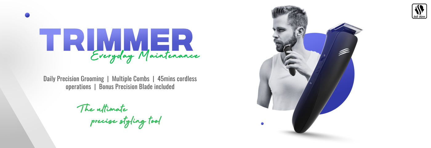  Trimmer: Everyday Maintenance daily precision grooming, multiple combs, 45 mins cordless operation, bonus precision blade included, the ultimate precise styling tool. Click here to explore the Baby Beast Trimmer Page