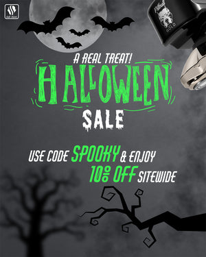 Skull shaver Halloween sale. Get up to get 50% off on your favourite grooming products. 