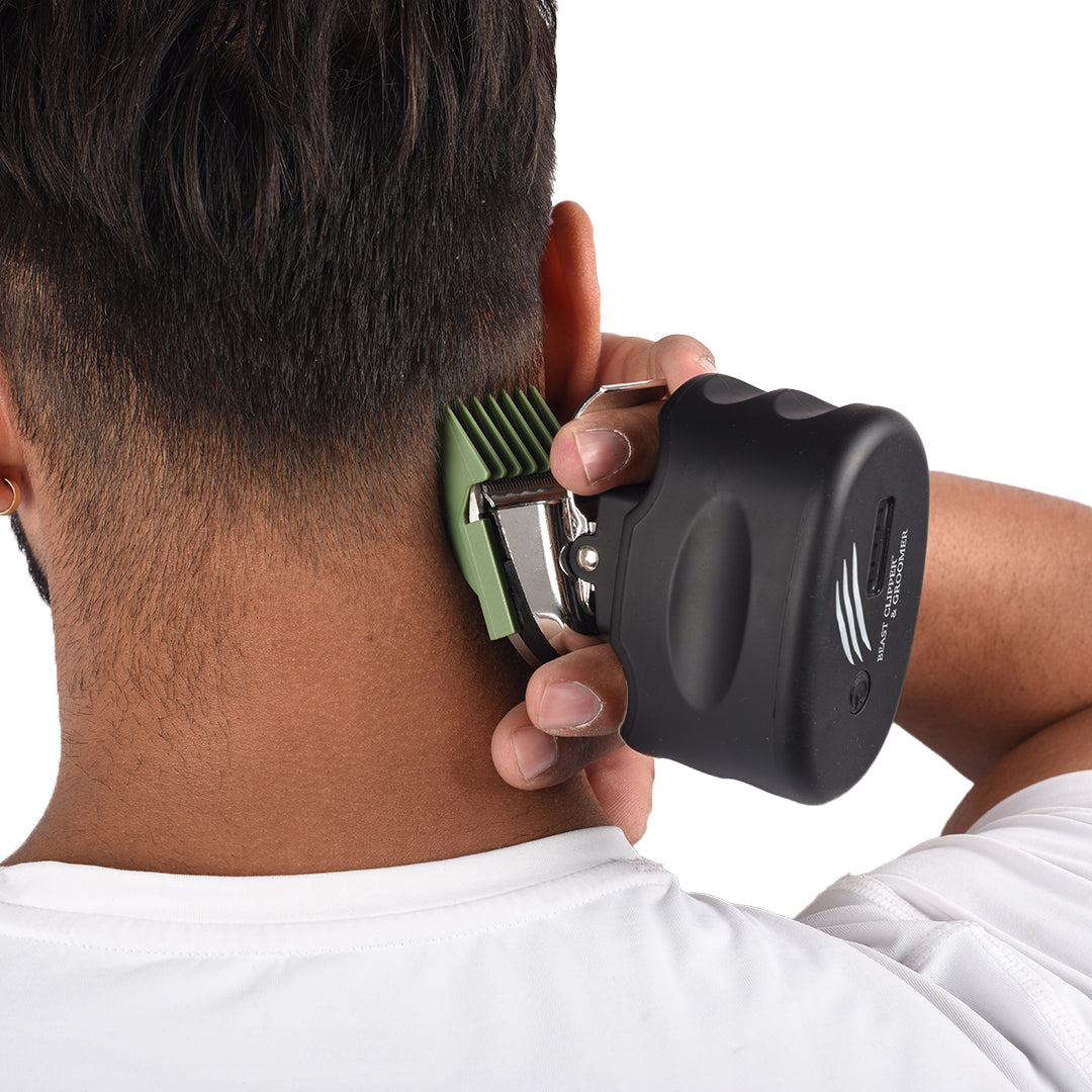Palm Shaver & Beast Clipper DUO Combo | Complete Head & Face Grooming Kit for Effortless Haircuts & Smooth Shaves