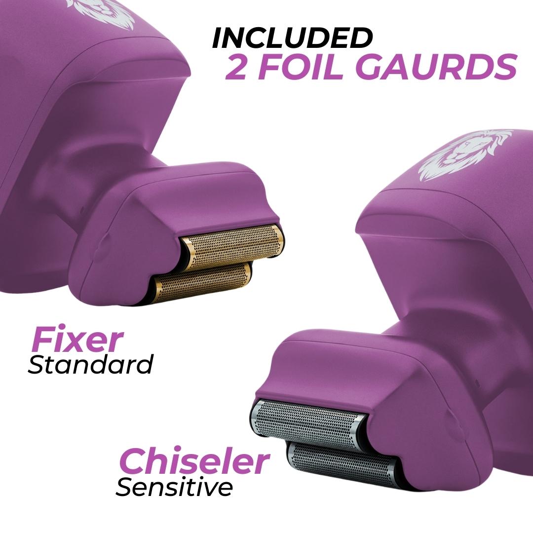 One Lion Purple PRO Foil shaver | Two foil options: Standard and