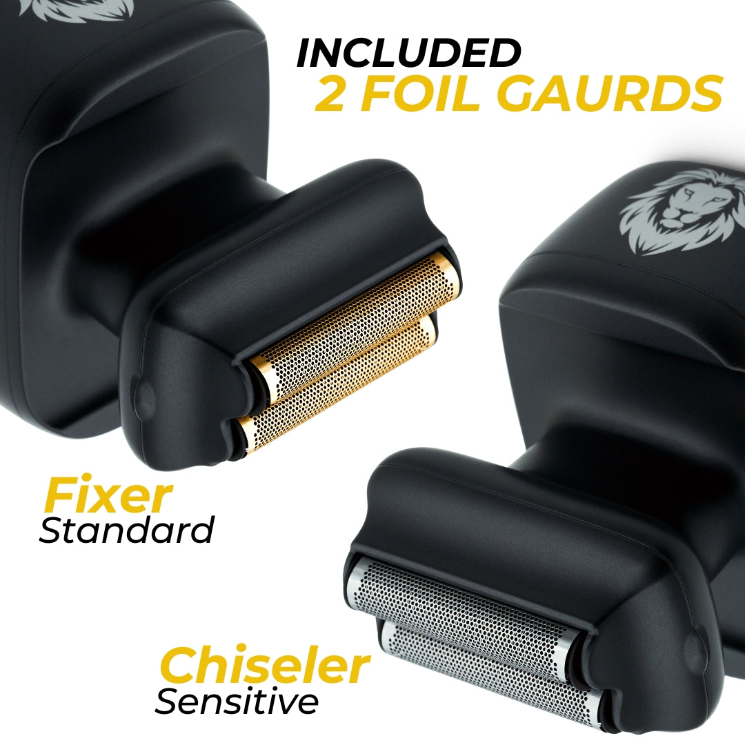 Foil Rzer One Lion Gold PRO Foil shaver | Two foil options: Standard and Sensiti ...