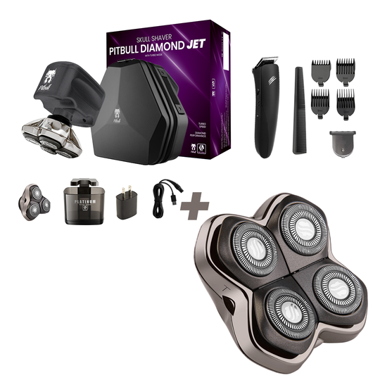 Pitbull Diamond Jet Head & Face Shaver | Ultimate Precision