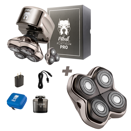 Pitbull Platinum PRO Electric Head and Face Shaver by Skull Shaver