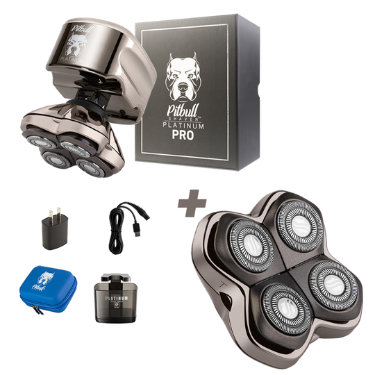 Pitbull Platinum PRO Electric Head and Face Shaver by Skull Shaver Pitbull Platinum PRO Electric Head and Face Shaver by Skull Shaver