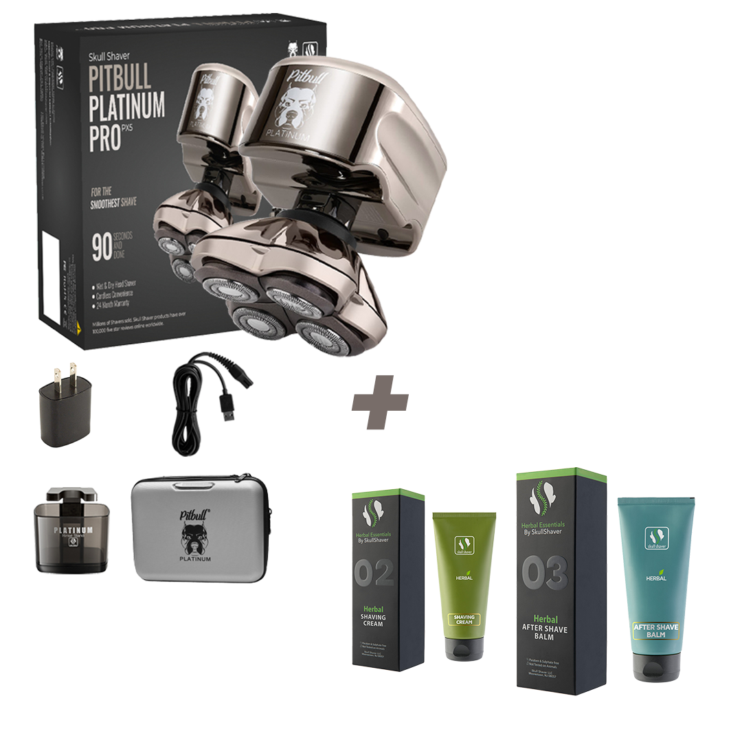 Pitbull Platinum PRO PX5 Head and Face Shaver | 2025 Version (with