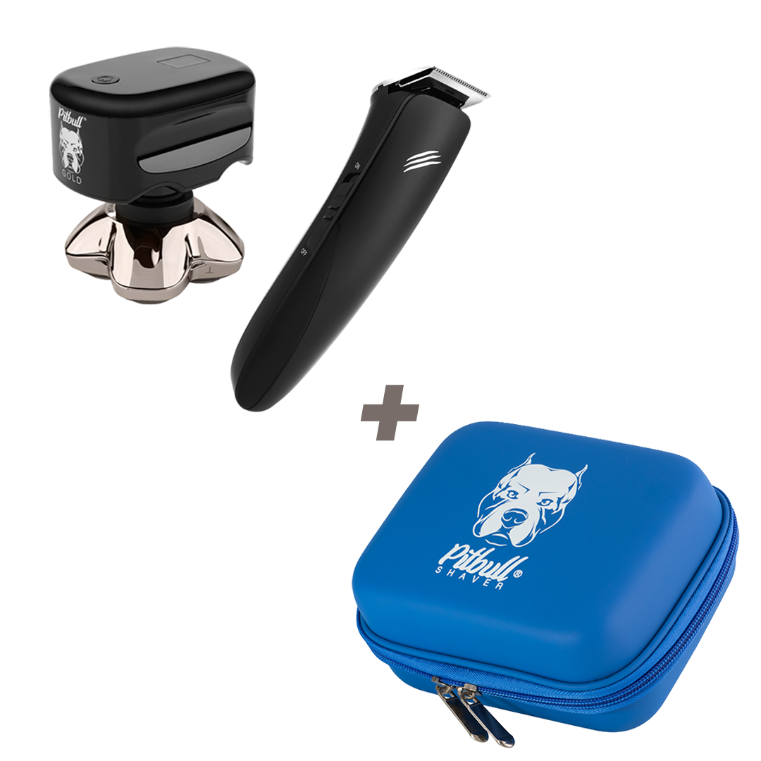 Pitbull Gold PRO + Baby Beast Trimmer combo | Shave & Trim – Skull