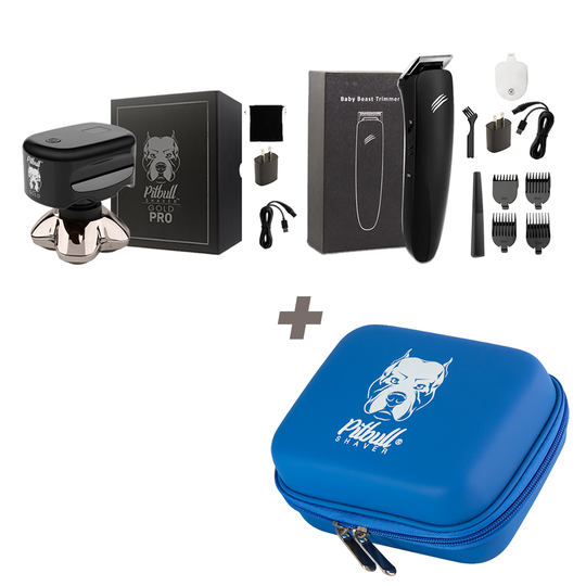 Pitbull Gold PRO + Baby Beast Trimmer combo | Shave & Trim – Skull
