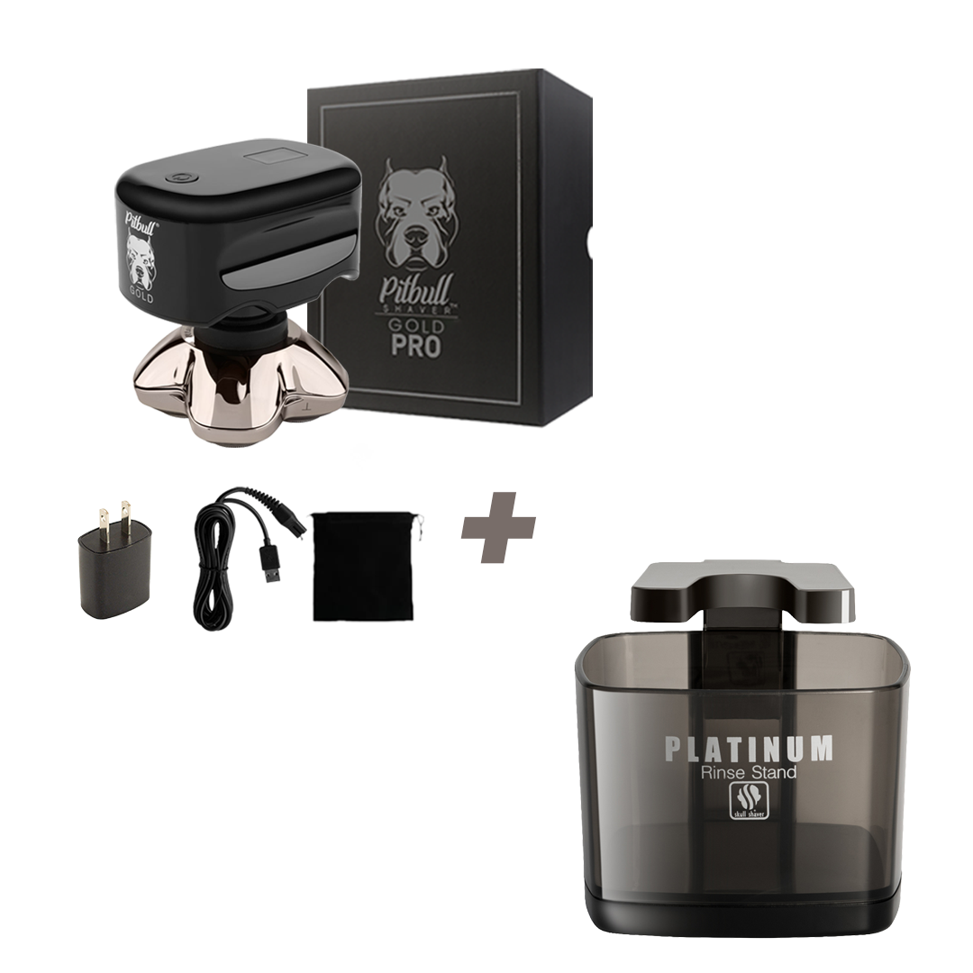 【ミール】Skull Shaver Pitbull Gold PRO Pitbull Gold PRO Head and Face Shaver | USB charging cable