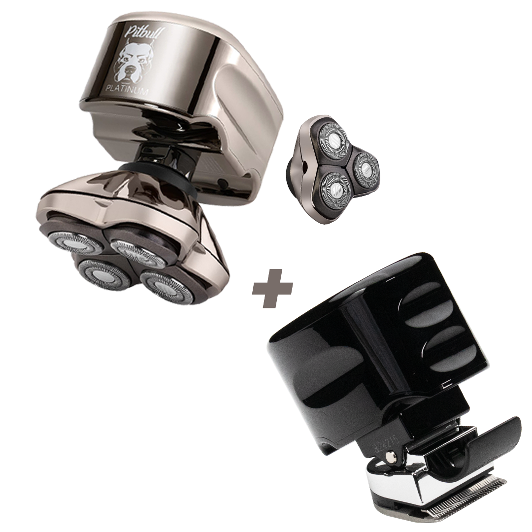 Skull Shaver Pitbull Platinum PRO PX5 with Bonus Blade