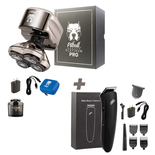Pitbull Platinum PRO Electric Head and Face Shaver by Skull Shaver