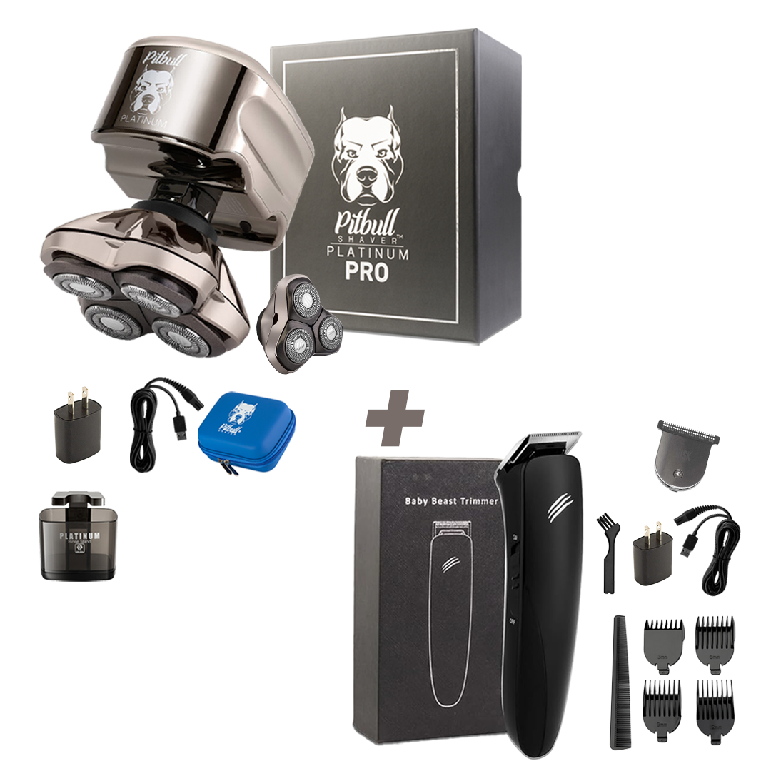 Pitbull Platinum PRO Head & Face Shaver | Skull Shaver