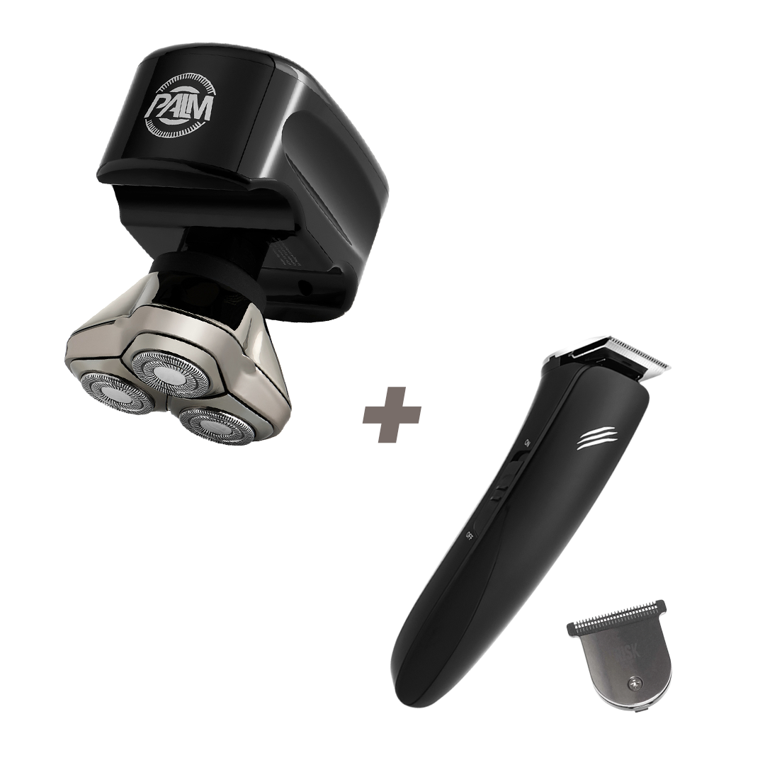 Palm Head & Face Shaver | USB charging cable included – Skull Shaver