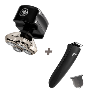 Palm Razor Palm MX5 Head & Face Shaver | 2025 Version | Upgraded with PRO 4-Head ...