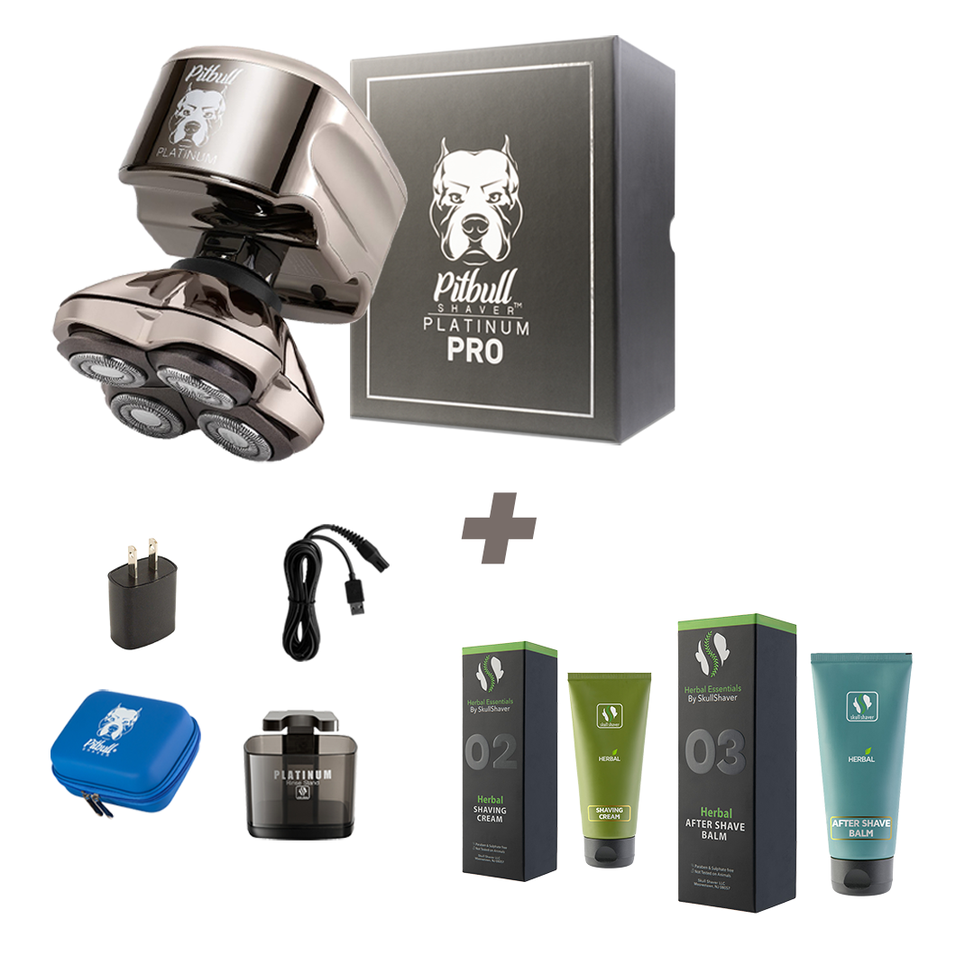 Pitbull Platinum PRO Electric Head and Face Shaver by Skull Shaver