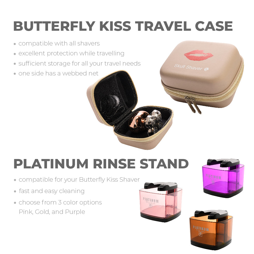 Travel Bundle having Travel Case + Platinum Rinse Stand is the perfect add on to take care of all your travel needs.